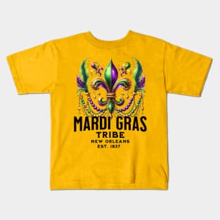 Mardi Gras tribe Kids T-Shirt